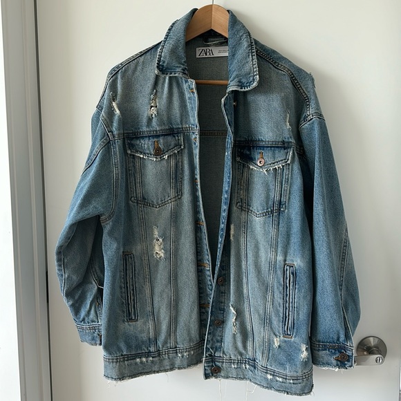 Oversized Zara jean jacket - Picture 1 of 7